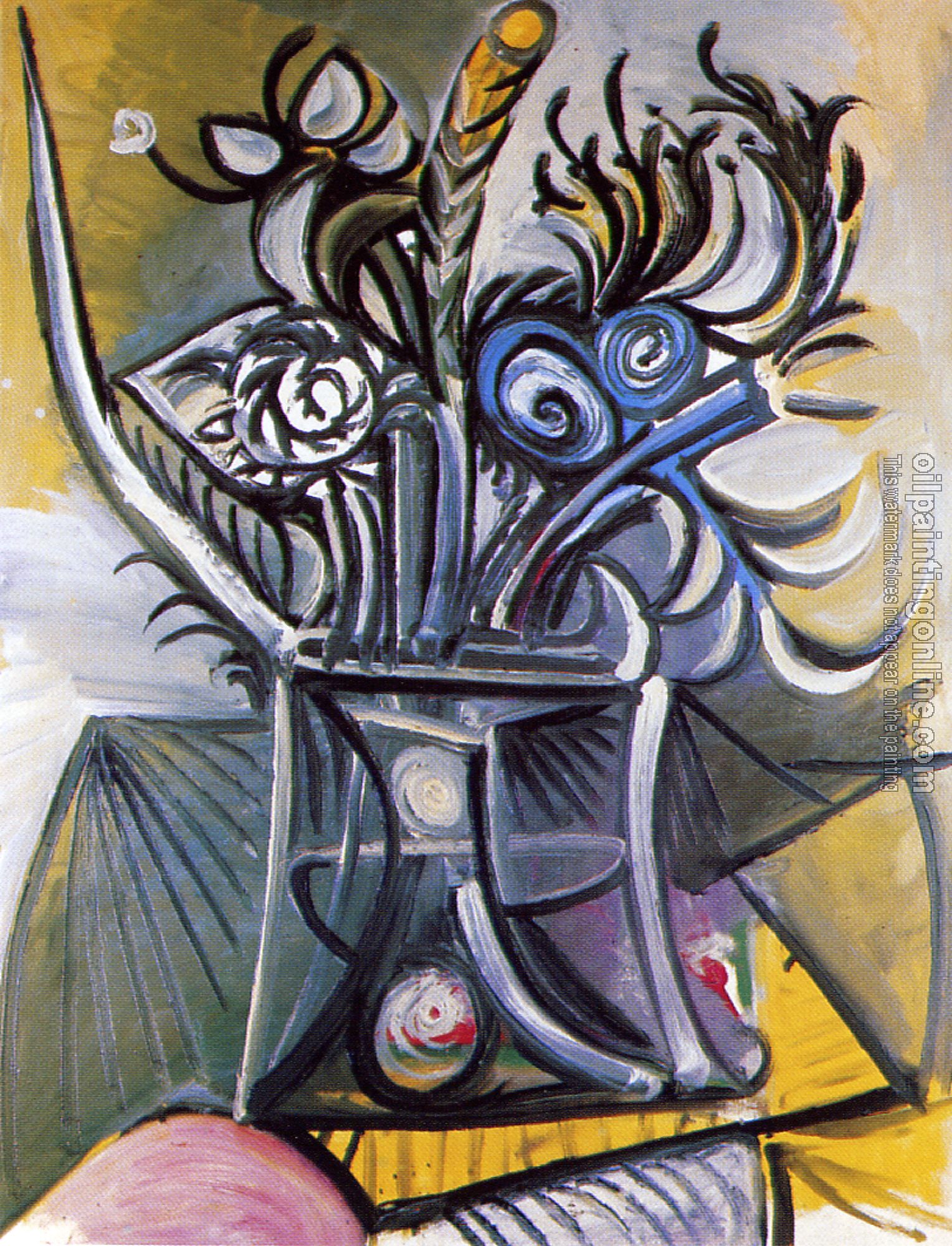 Picasso, Pablo - vase of flowers on a table
